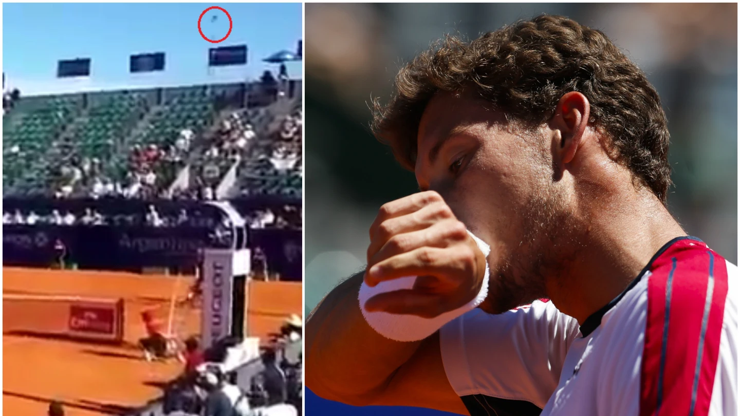 Carreño tira la raqueta a la grada tras perder un partido Carreño tira la raqueta a la grada tras perder un partido
