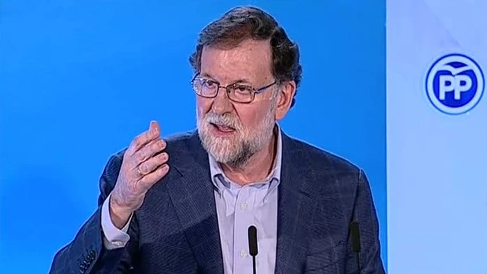 Mariano Rajoy, durante el acto del PP en Elche