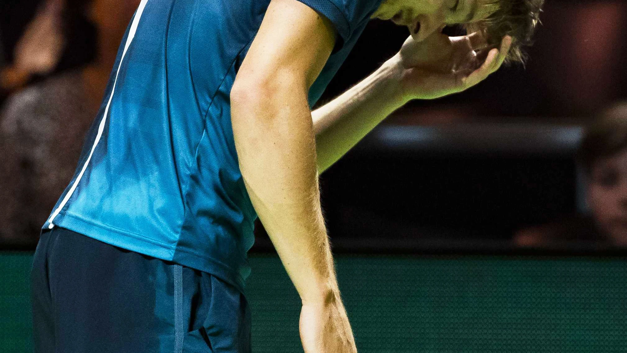 David Goffin tuvo que retirarse por un golpe en el ojo David Goffin tuvo que retirarse por un golpe en el ojo
