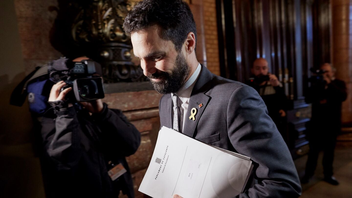El presidente de la c&aacute;mara catalana, Roger Torrent