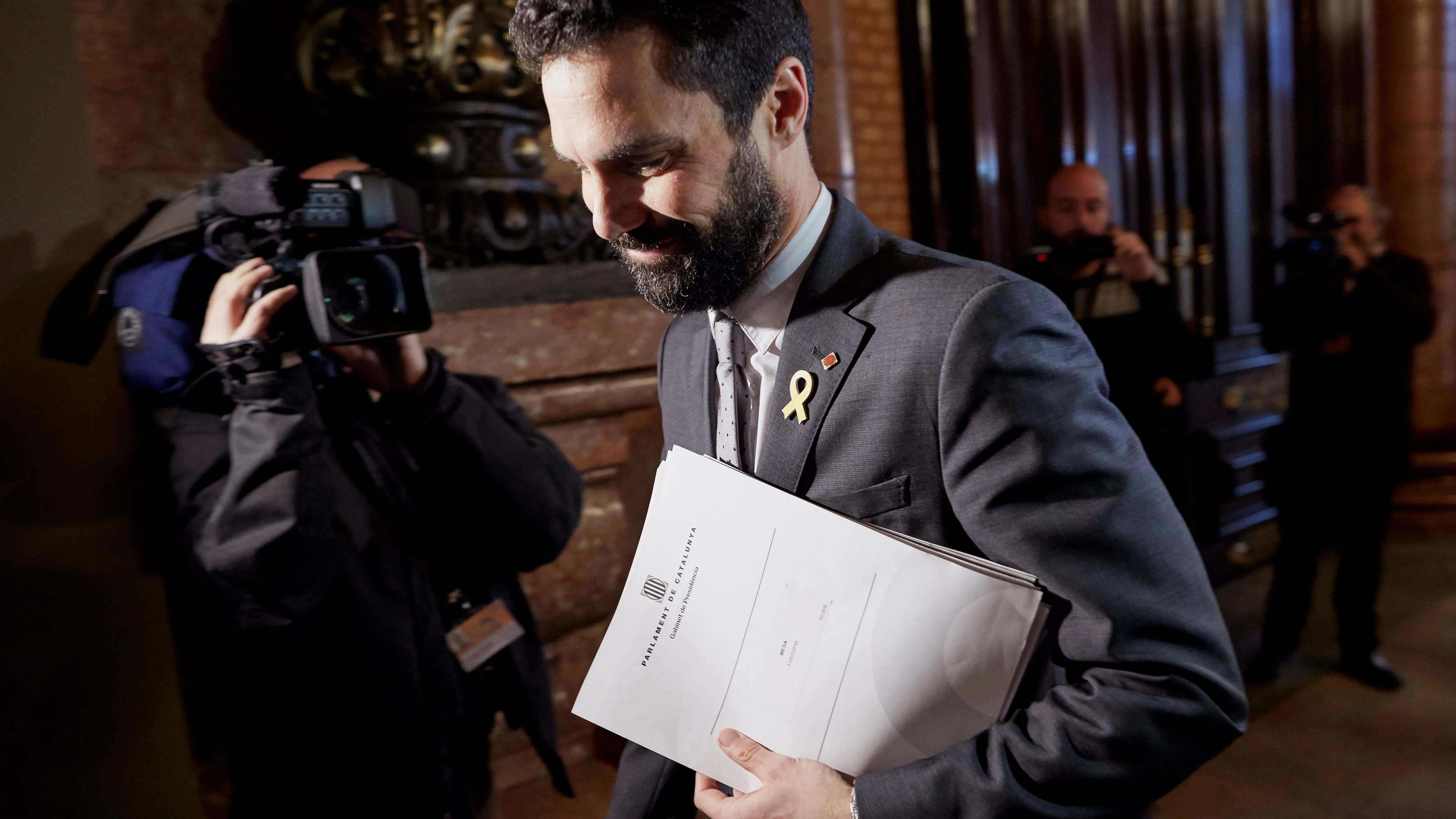 El presidente de la cámara catalana, Roger Torrent