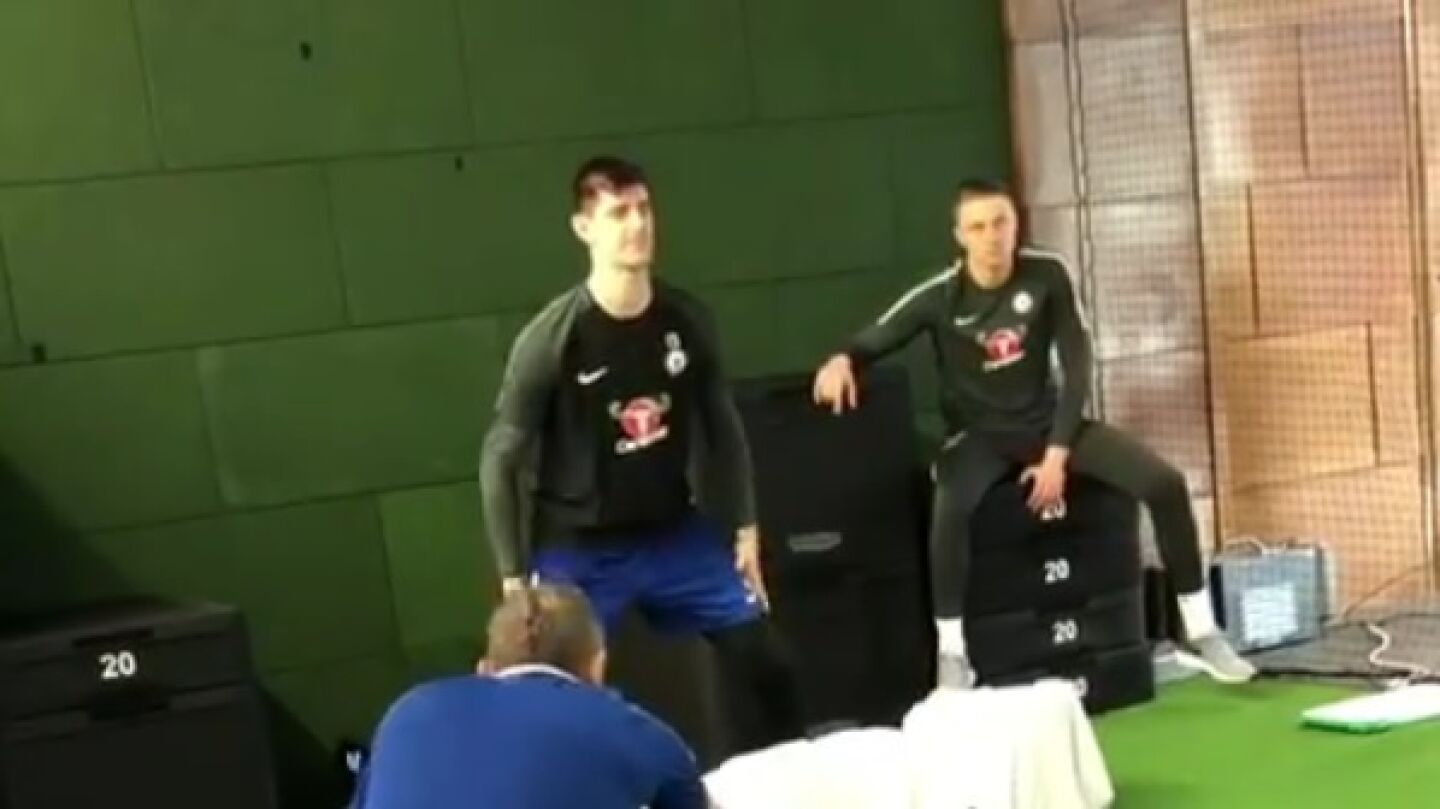 Courtois y su ejercicio de reflejos