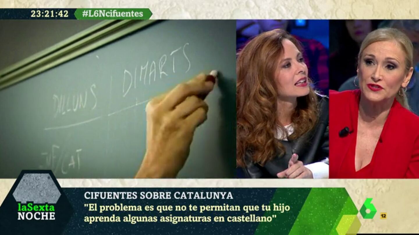 Cristina Cifuentes en laSexta Noche