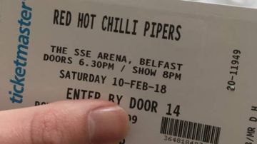 Entrada para el concierto del grupo gaitero 'Red Hot Chili Pipers'