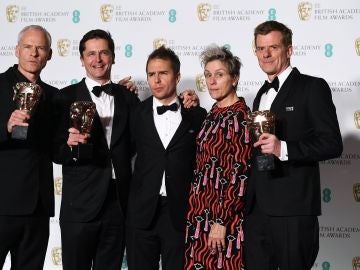 'Tres anuncios en las afueras' triunfa en los BAFTA 'Tres anuncios en las afueras' triunfa en los BAFTA