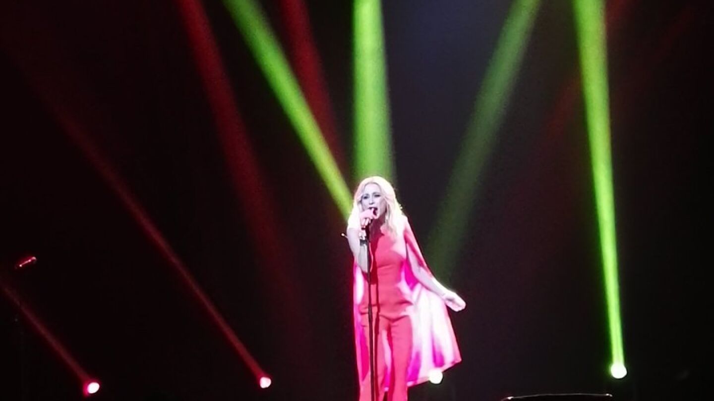 Marta S&aacute;nchez, durante su concierto en el Teatro de la Zarzuela