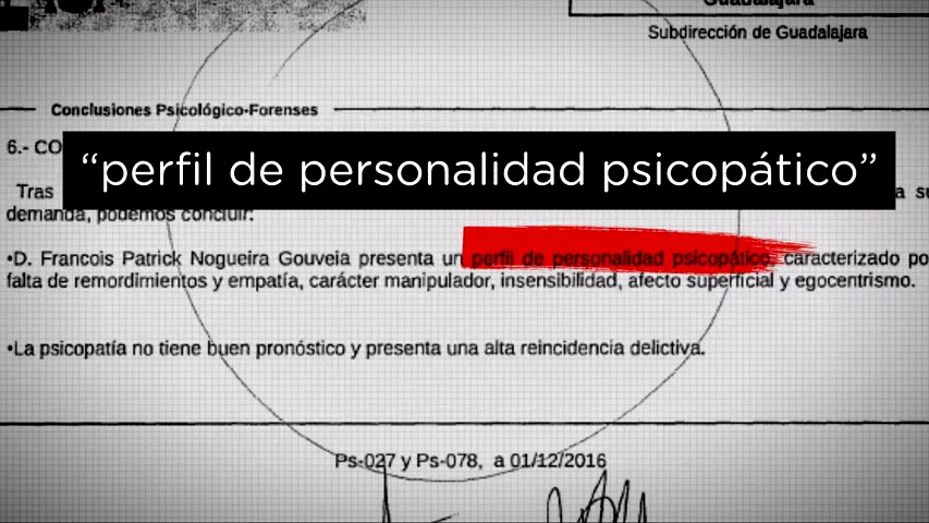 Manipulador, egoísta, egocéntrico y sin empatía: el perfil psicológico de Patrick Nogueira, el asesino de Pioz