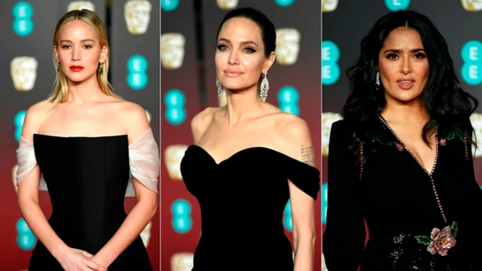 Jennifer Lawrence, Angelina Jolie y Salma Hayek Jennifer Lawrence, Angelina Jolie y Salma Hayek