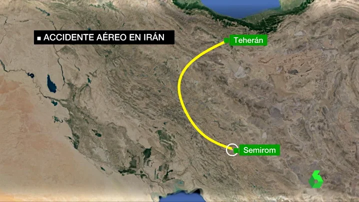 Mueren 66 personas al estrellarse el avión en el que viajaban en el oeste de Irán