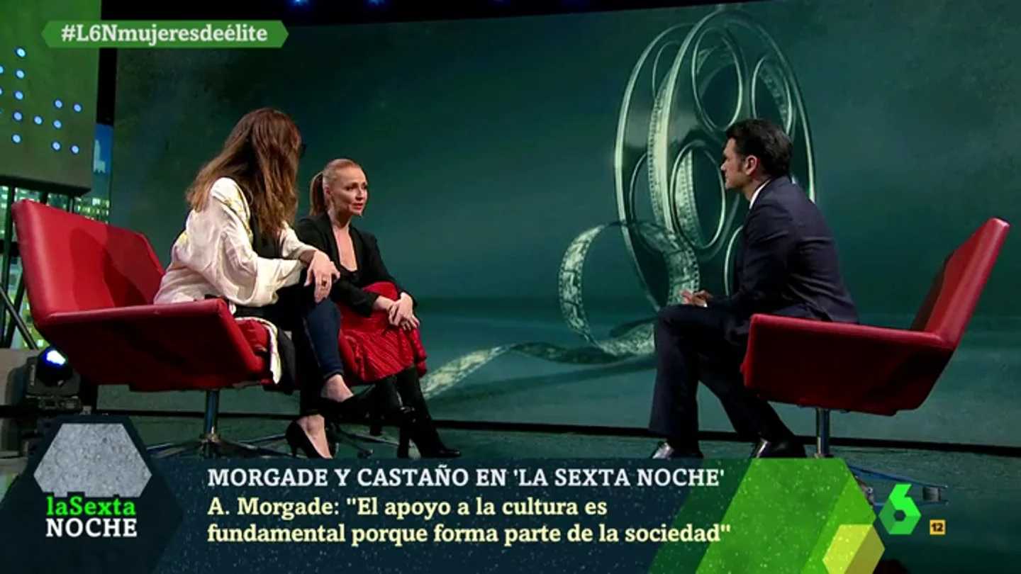 Cristina Castaño y Ana Morgade en laSexta Noche Cristina Castaño y Ana Morgade en laSexta Noche