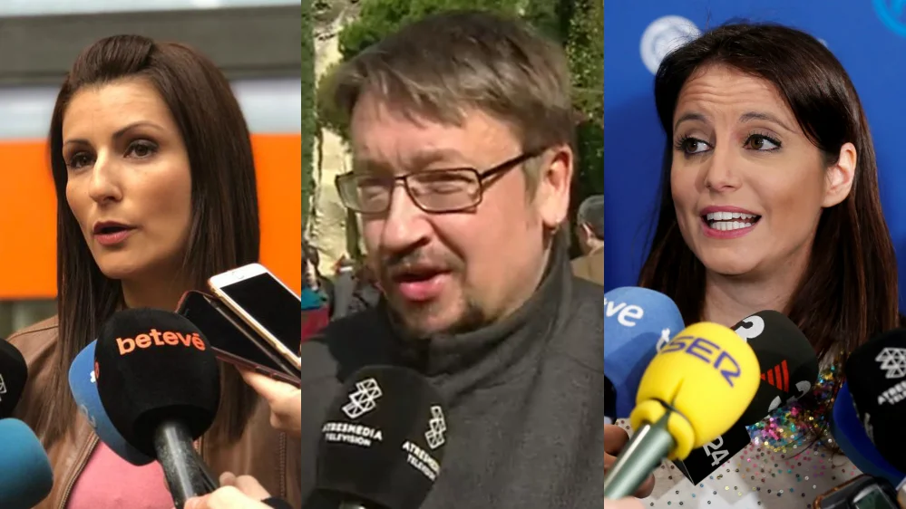 Lorena Roldan, Xavier Domènech y Andrea Levy