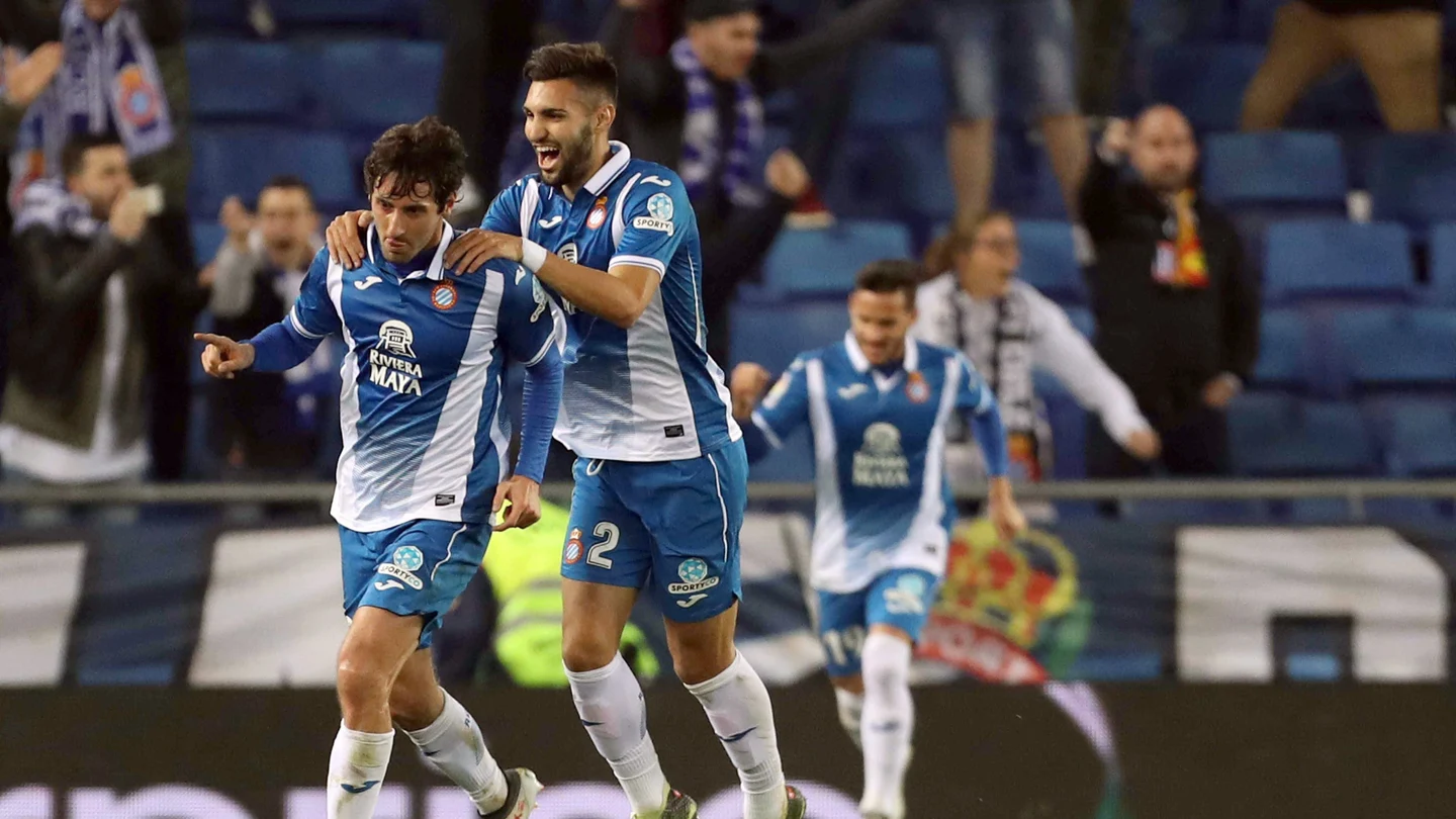 Granero celebra su gol con el Espanyol Granero celebra su gol con el Espanyol