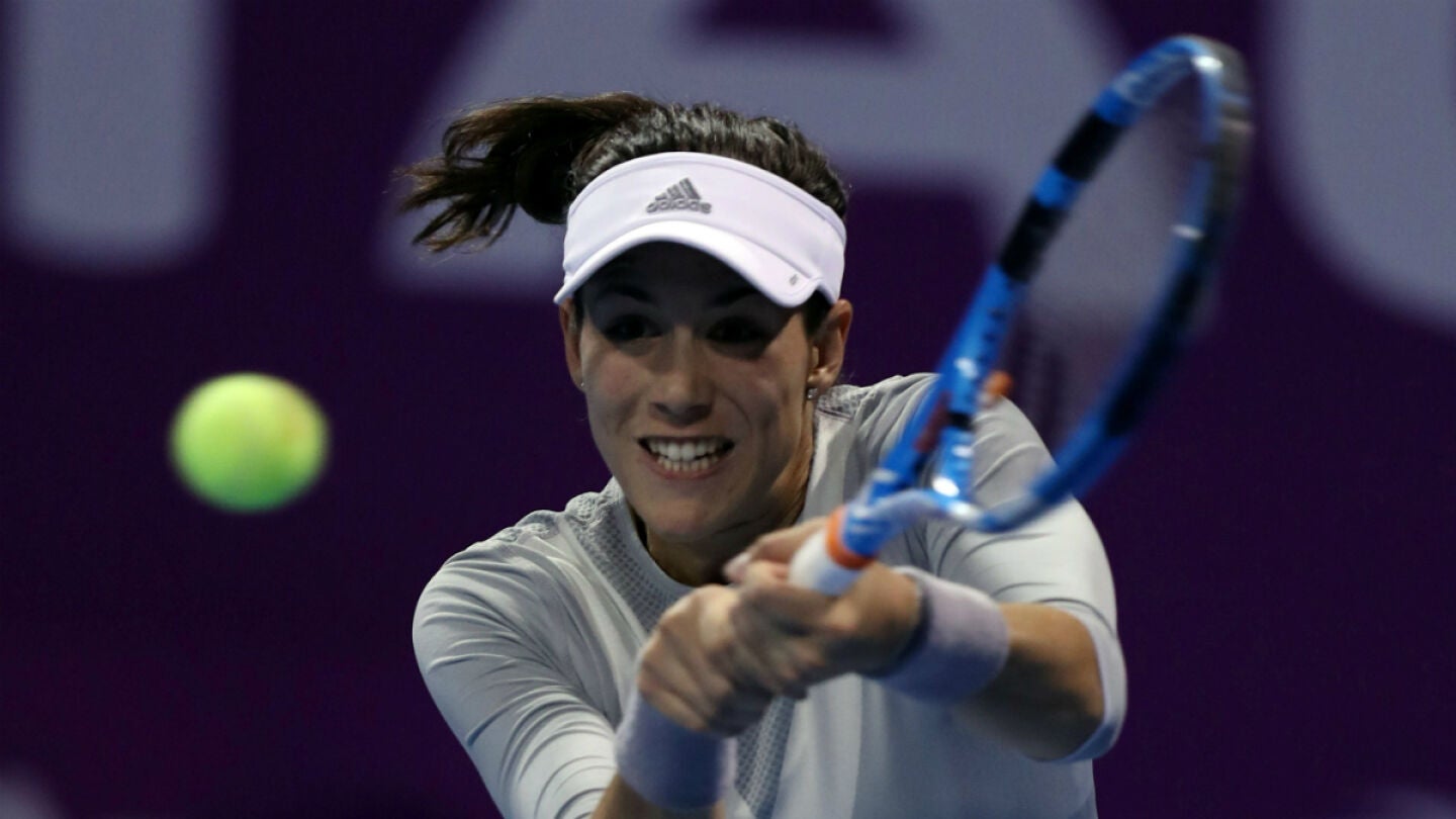 Muguruza golpea una bola