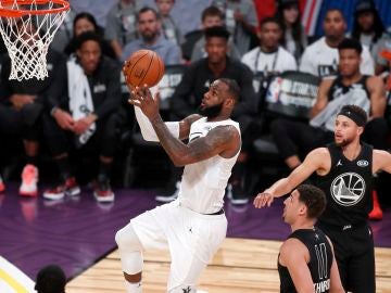 LeBron James, en acción durante el All Star 2018 LeBron James, en acción durante el All Star 2018