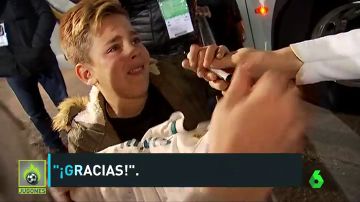 De la desesperación a la alegría: la odisea de un niño para conseguir la firma de Cristiano Ronaldo en el Villamarín 