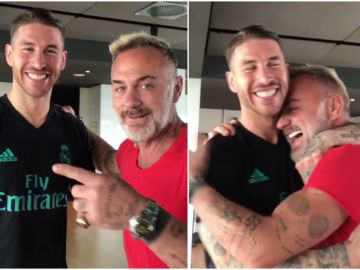 Sergio Ramos bromea con Gianluca Vacchi Sergio Ramos bromea con Gianluca Vacchi