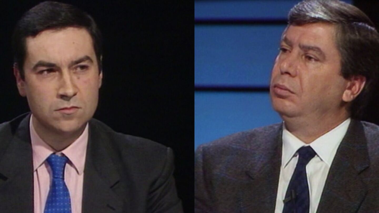Pedro J. Ram&iacute;rez y Jos&eacute; Luis Coscubiela 1988