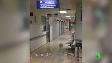 Una nueva rotura de tubería causa inundaciones en el hospital de la Paz de Madrid