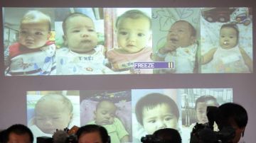 Algunos de los 13 bebés que el hombre tuvo a través de vientres de alquiler