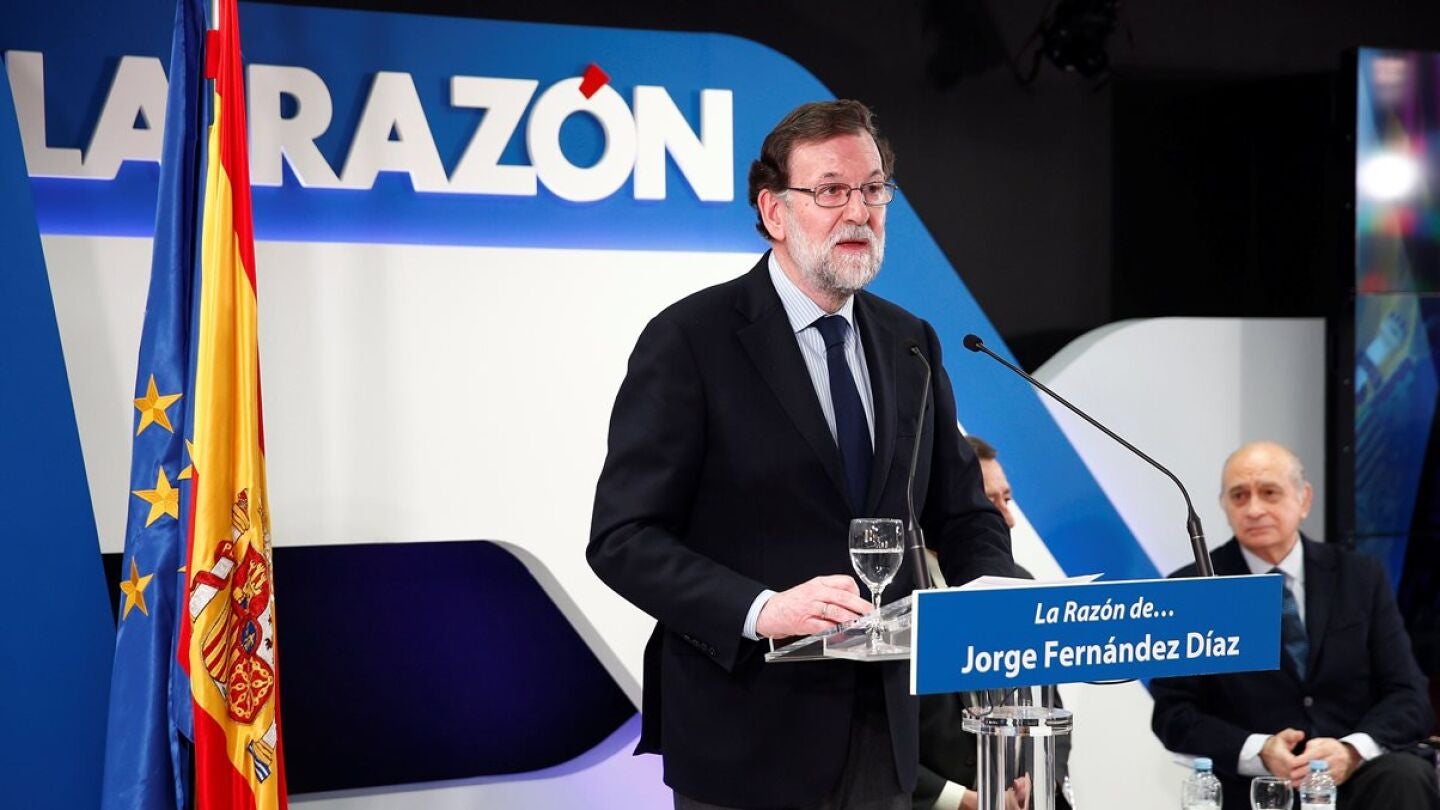 Mariano Rajoy en un acto de La Raz&oacute;n