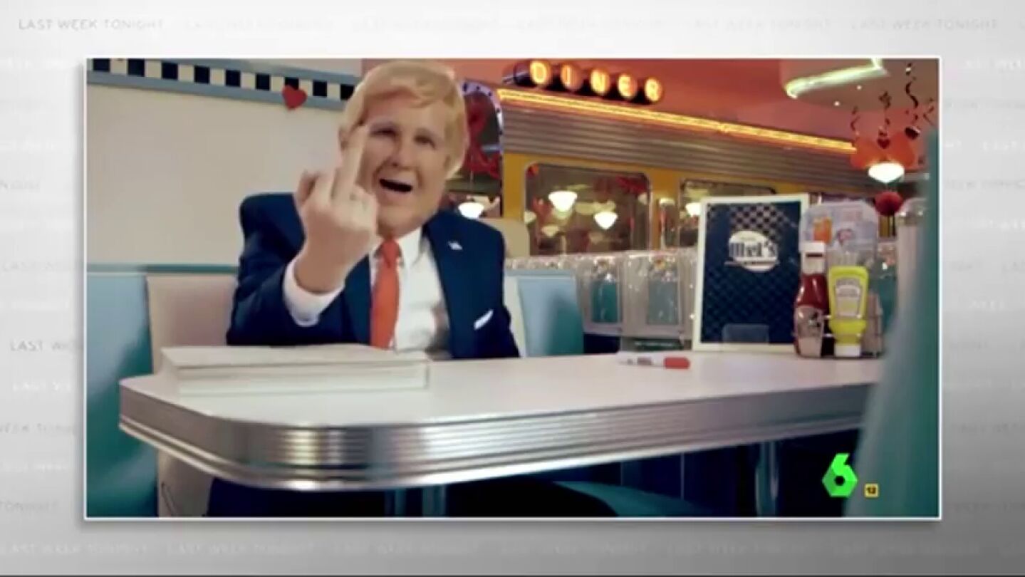 El Donald Trump de Joaqu&iacute;n Reyes se cuela en el 'Last Week Tonight' de John Oliver: "Espa&ntilde;a le imita bailando como un idiota"
