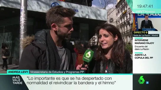 Andrea Levy canta el himno de España de Marta Sánchez Andrea Levy canta el himno de España de Marta Sánchez