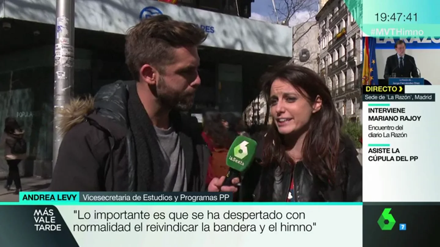 Andrea Levy canta el himno de España de Marta Sánchez Andrea Levy canta el himno de España de Marta Sánchez