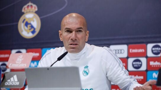 Zinedine Zidane, en rueda de prensa