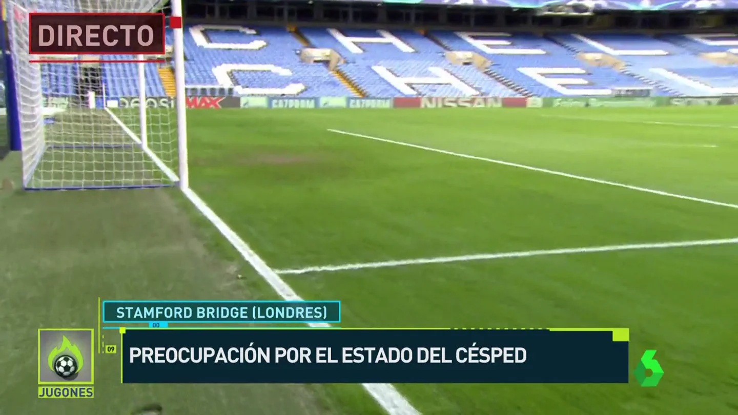 Preocupación por el césped de Stamford Bridge Preocupación por el césped de Stamford Bridge