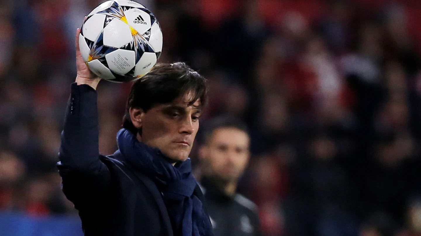 Montella, durante el partido contra el United Montella, durante el partido contra el United