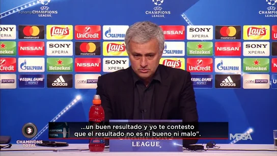 Mourinho: "El resultado refleja lo que ha pasado en el partido" Mourinho: "El resultado refleja lo que ha pasado en el partido"