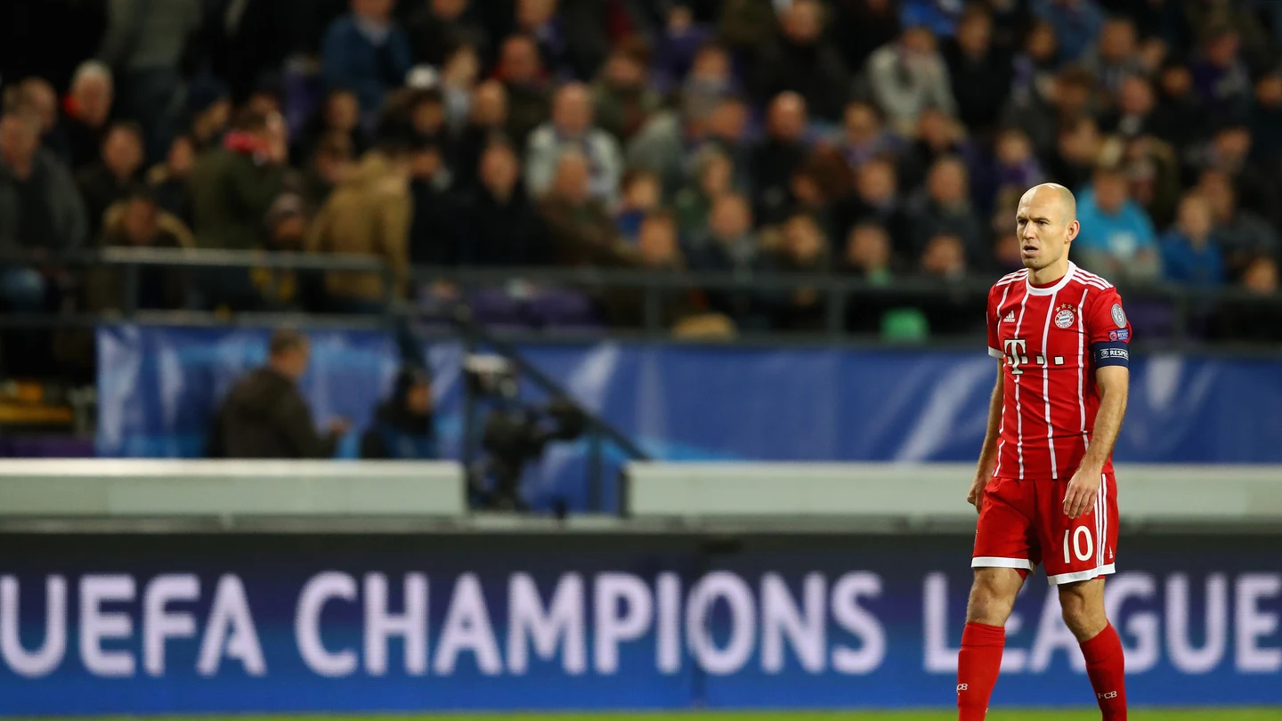 Arjen Robben, durante un partido de Champions Arjen Robben, durante un partido de Champions