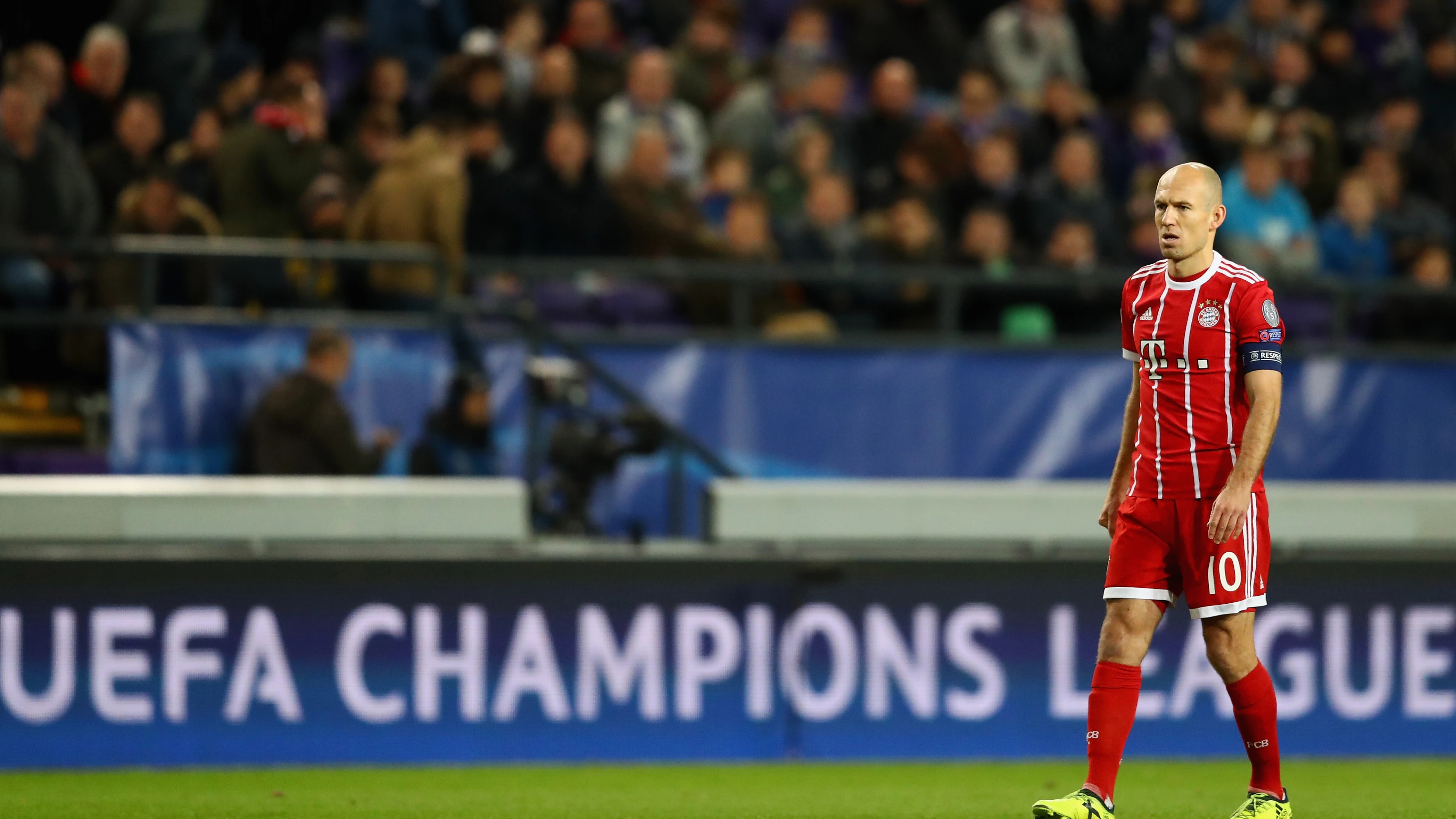 Arjen Robben, durante un partido de Champions