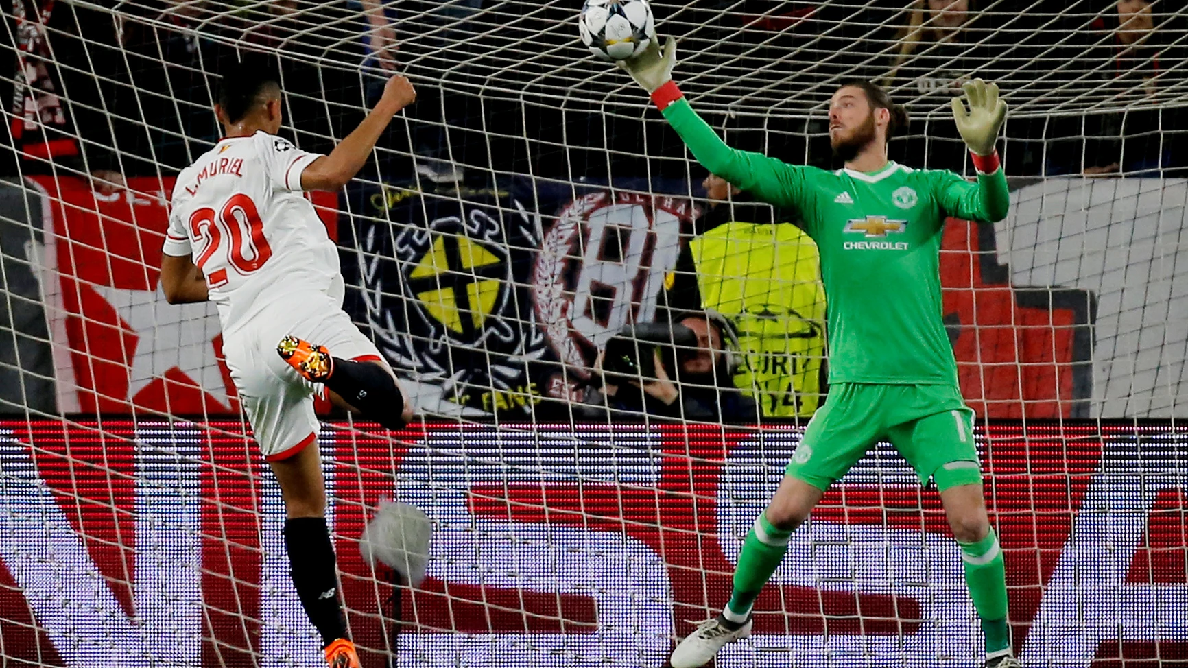 El paradón de De Gea a Muriel