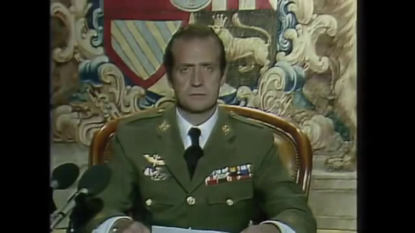 El discurso &iacute;ntegro del rey Juan Carlos a los espa&ntilde;oles tras el fallido golpe de Estado de Tejero el 23F