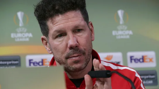 Simeone en rueda de prensa Simeone en rueda de prensa