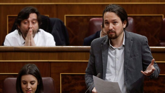Pablo Iglesias en la sesi&oacute;n de control