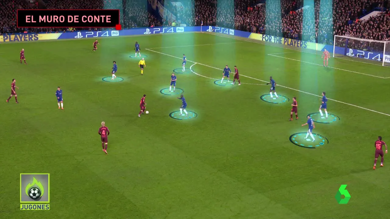 El planteamiento del Chelsea contra el Barcelona El planteamiento del Chelsea contra el Barcelona