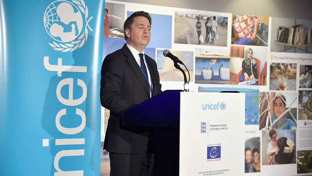 El director ejecutivo adjunto de Unicef, Justin Forsyth