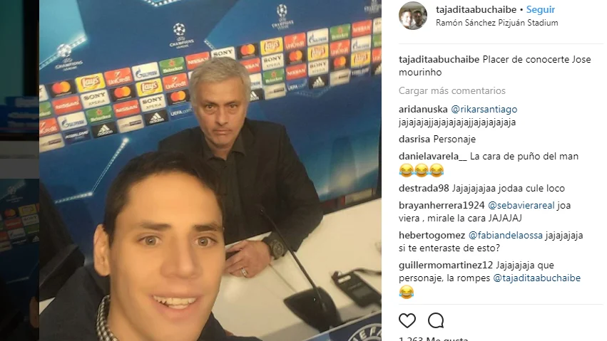 El selfie más surrealista del Pizjuán