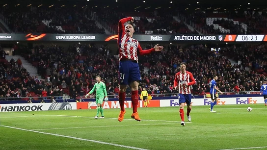 Gameiro celebra el 1-0 ante el Copenhague Gameiro celebra el 1-0 ante el Copenhague