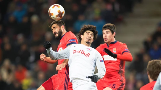 Momento del partido entre Salzburgo y Real Sociedad Momento del partido entre Salzburgo y Real Sociedad