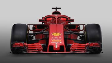 La vista frontal del nuevo Ferrari SF71H