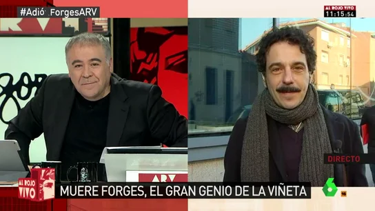 Darío Adanti: "Forges nos deja mientras se cuestiona la libertad de expresión en España. Hasta en eso se va siendo un símbolo" Darío Adanti: "Forges nos deja mientras se cuestiona la libertad de expresión en España. Hasta en eso se va siendo un símbolo"