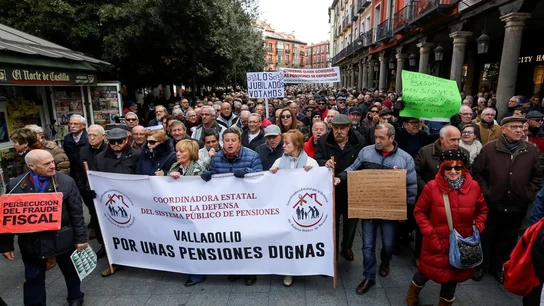 Movilización de pensionistas en Valladolid Movilización de pensionistas en Valladolid
