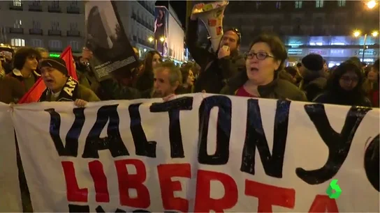 Concentración para pedir la libertad de Valtonyc y a favor de la libertad de expresión Concentración para pedir la libertad de Valtonyc y a favor de la libertad de expresión