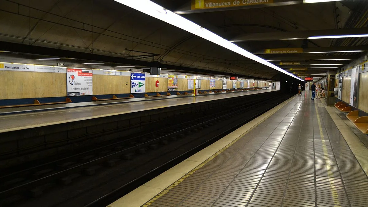 La estación de Campanar-La Fe de Metro de Valencia La estación de Campanar-La Fe de Metro de Valencia