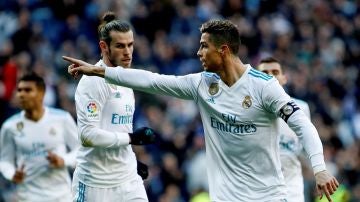 Cristiano celebra el 1-0 ante el Alavés