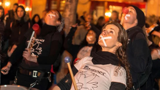 Manifestación en la plaza del Ayuntamiento de Palma en apoyo a Valtonyc Manifestación en la plaza del Ayuntamiento de Palma en apoyo a Valtonyc