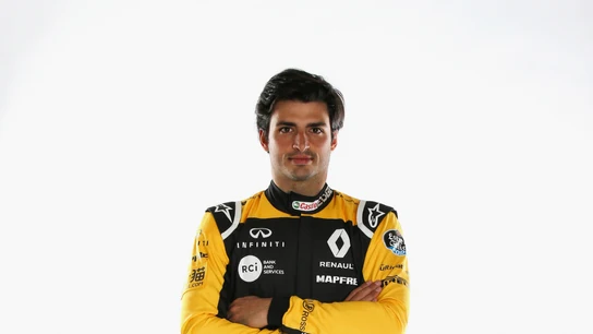 Carlos Sainz, con el mono de Renault Carlos Sainz, con el mono de Renault